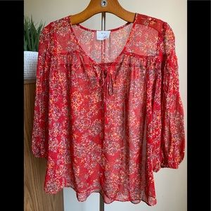 Pins and Needles Red Blouse